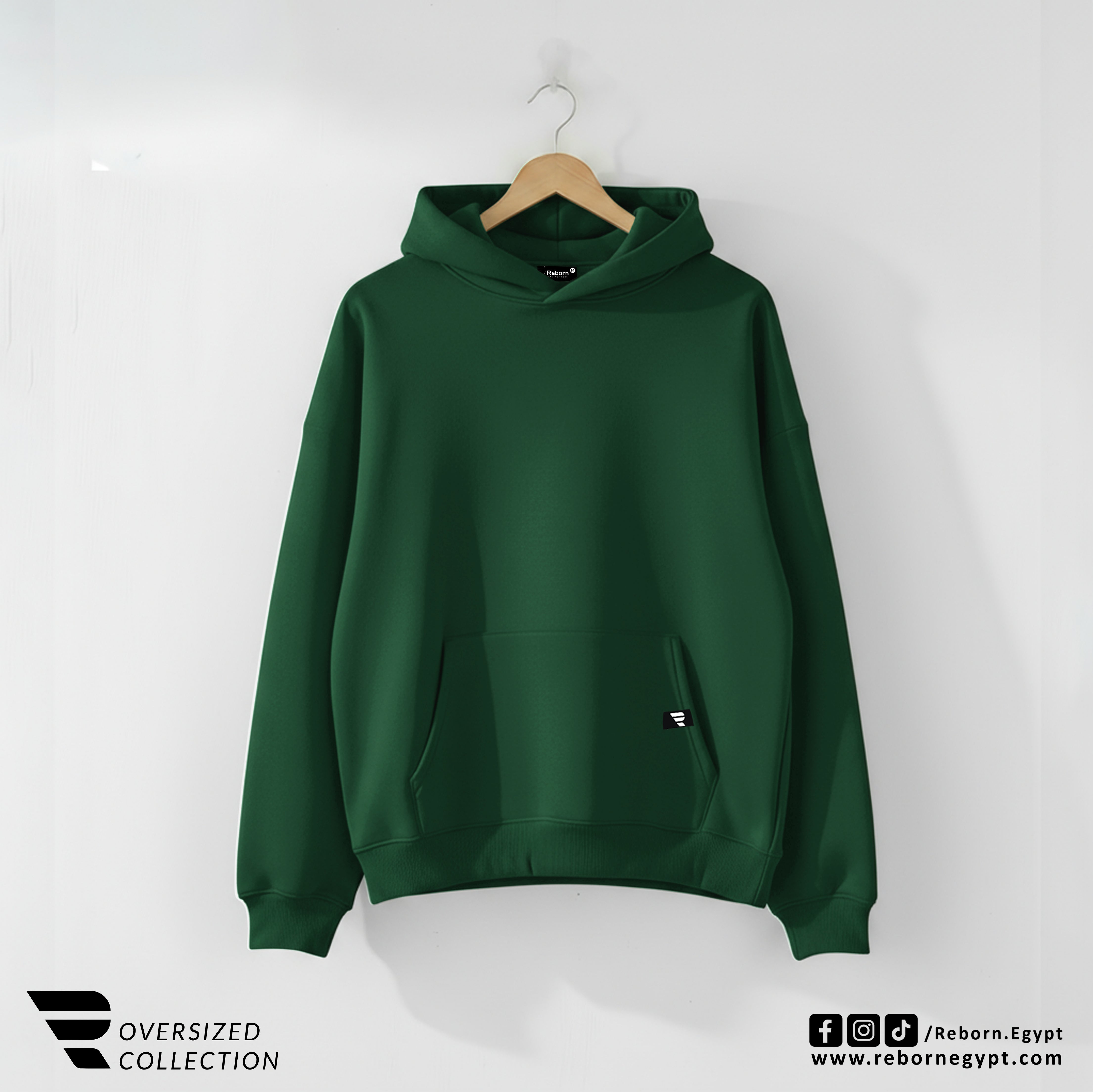 HOODIE OVERSIZE - Olive
