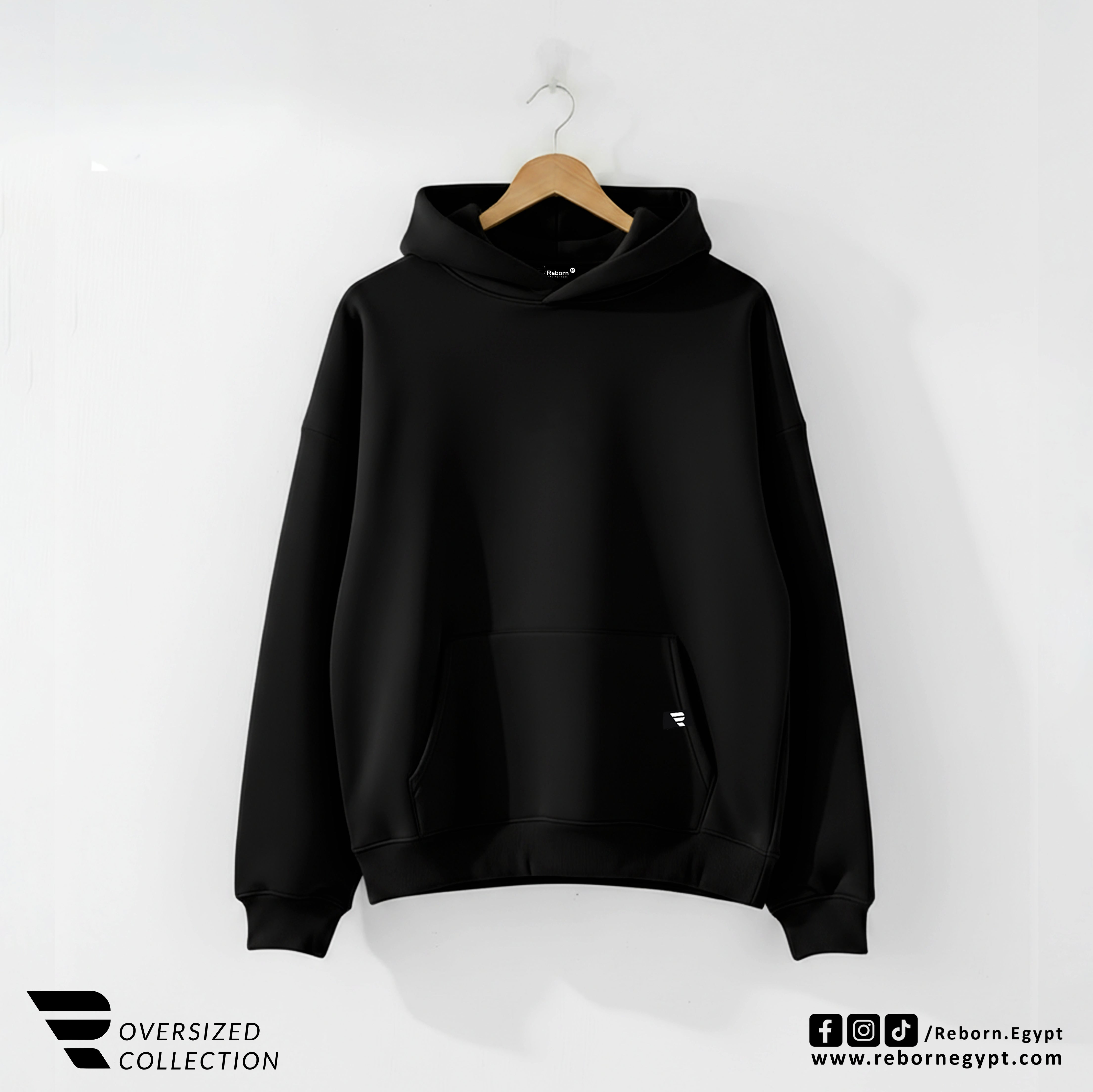 HOODIE OVERSIZE - Black