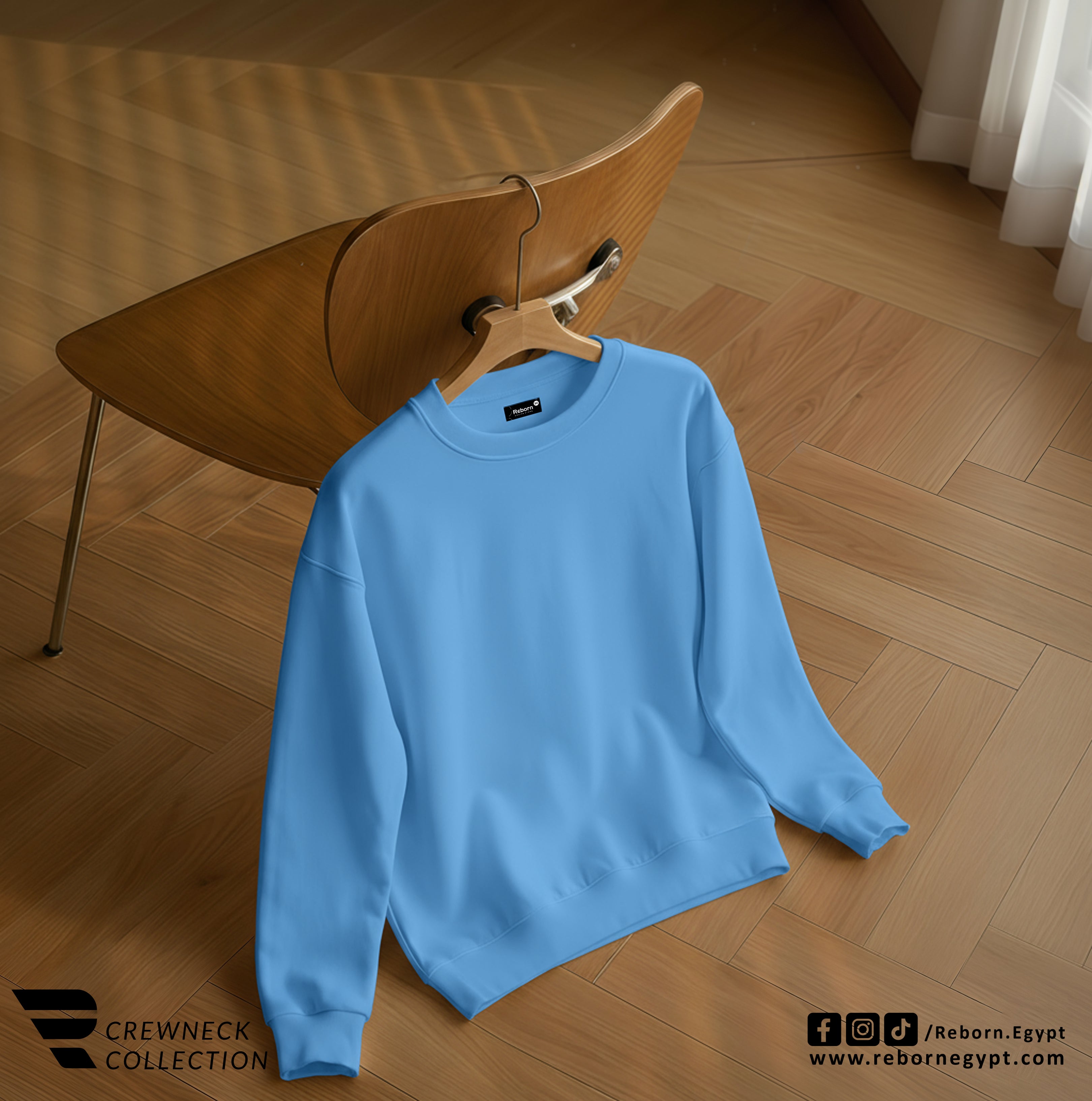 CREWNECK OVERSIZE - Blue