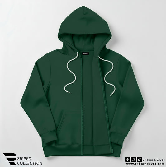 Zipper Sweatshirt - Olive