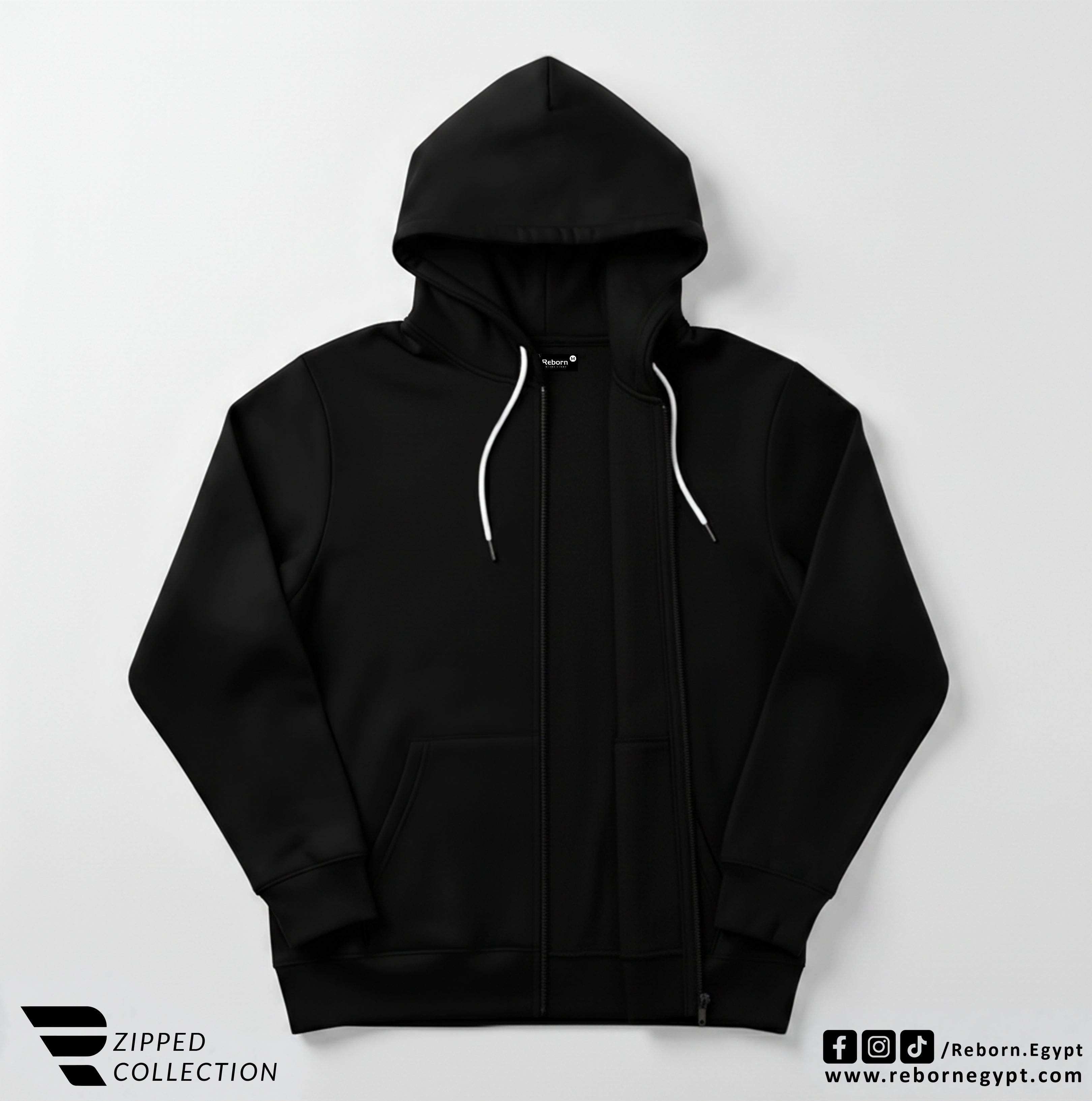 Zipper Sweatshirt - Black