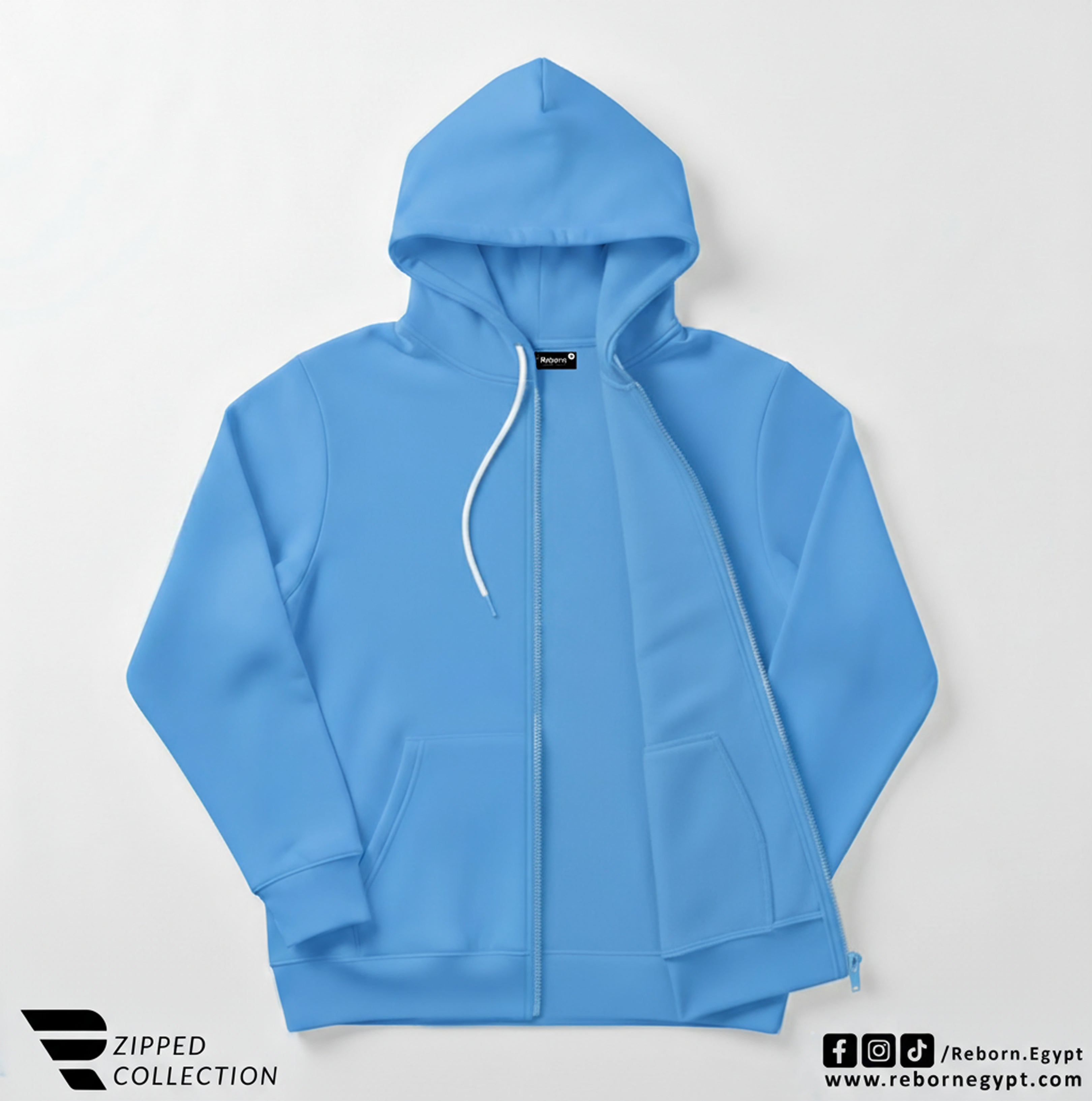 Zipper Sweatshirt - Blue