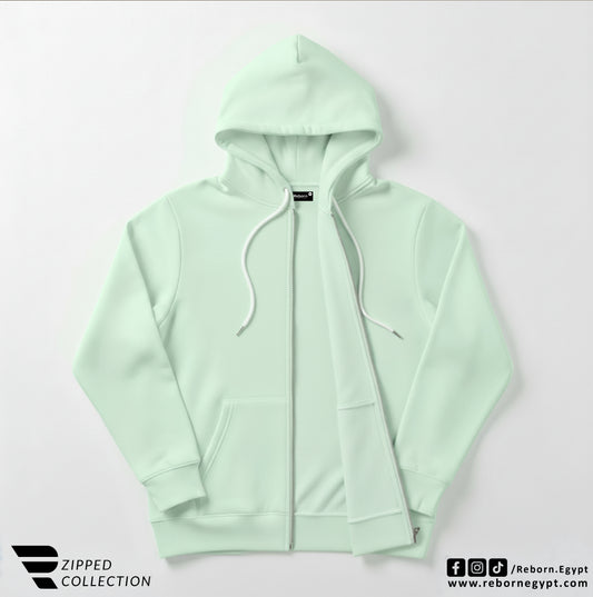 Zipper Sweatshirt - Mint