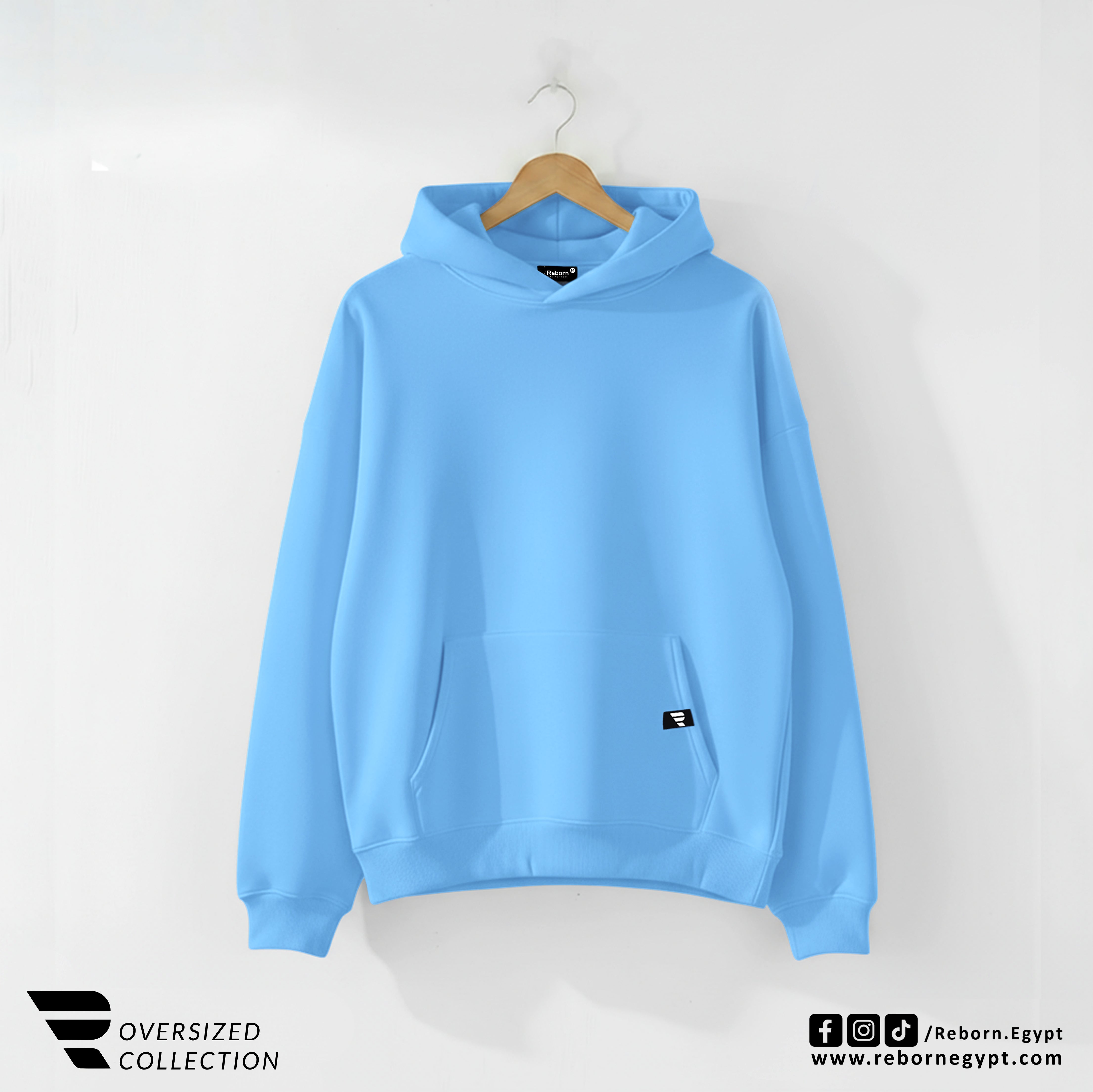 HOODIE OVERSIZE - Blue
