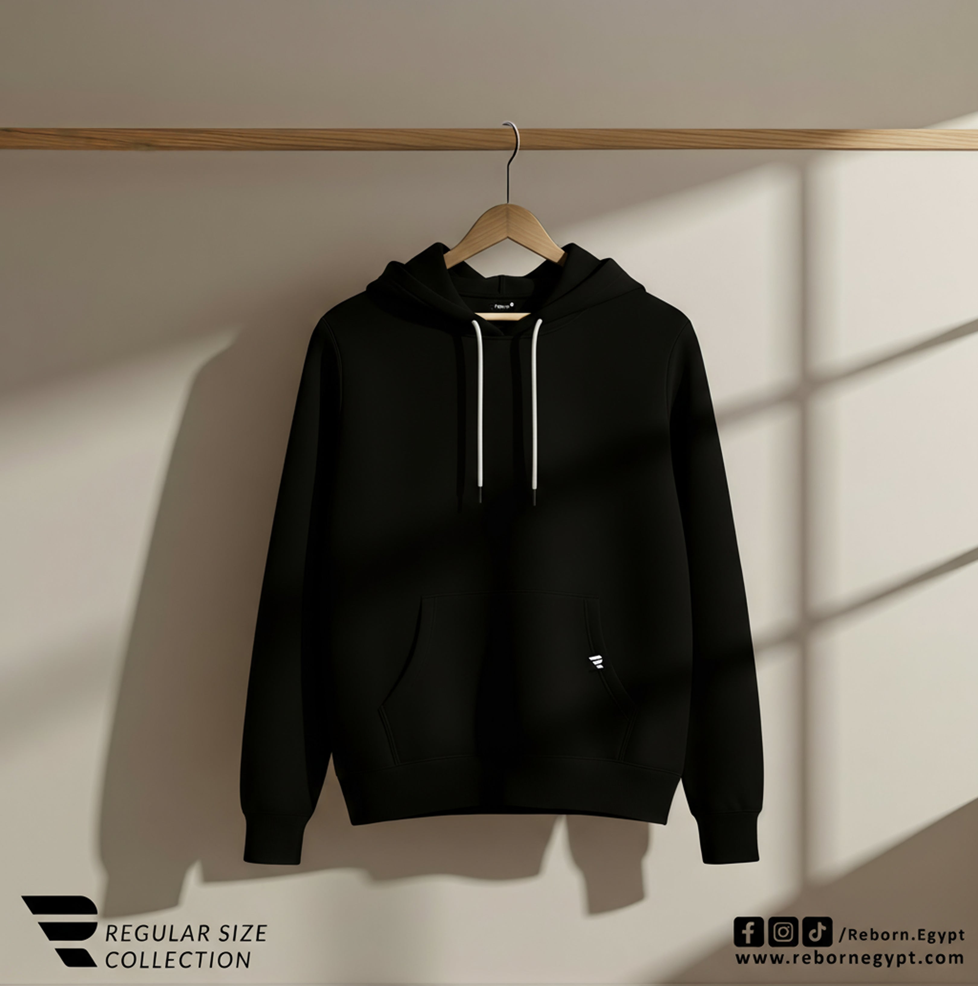 HOODIE Regular Fit - Black