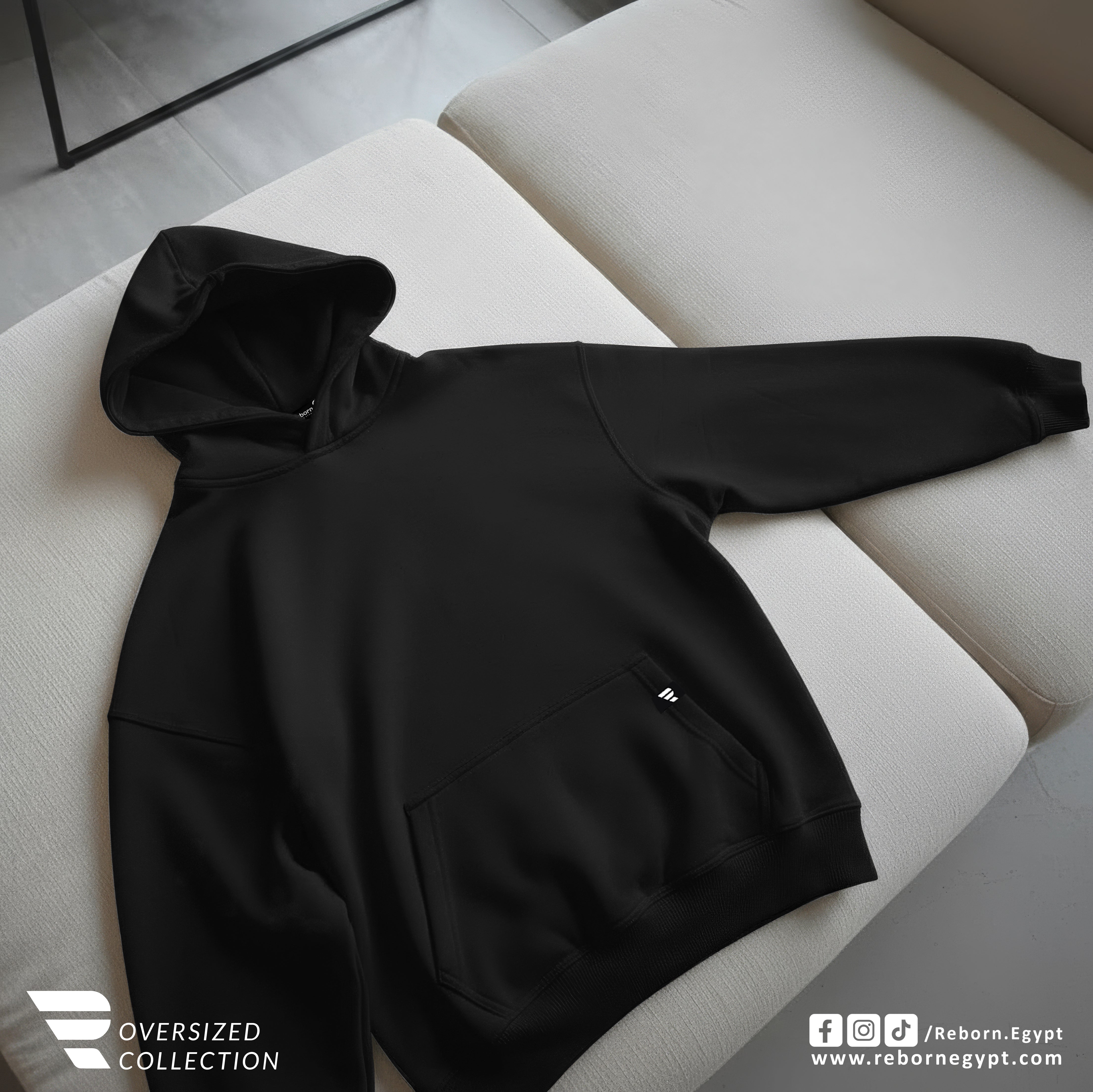 HOODIE OVERSIZE - Black