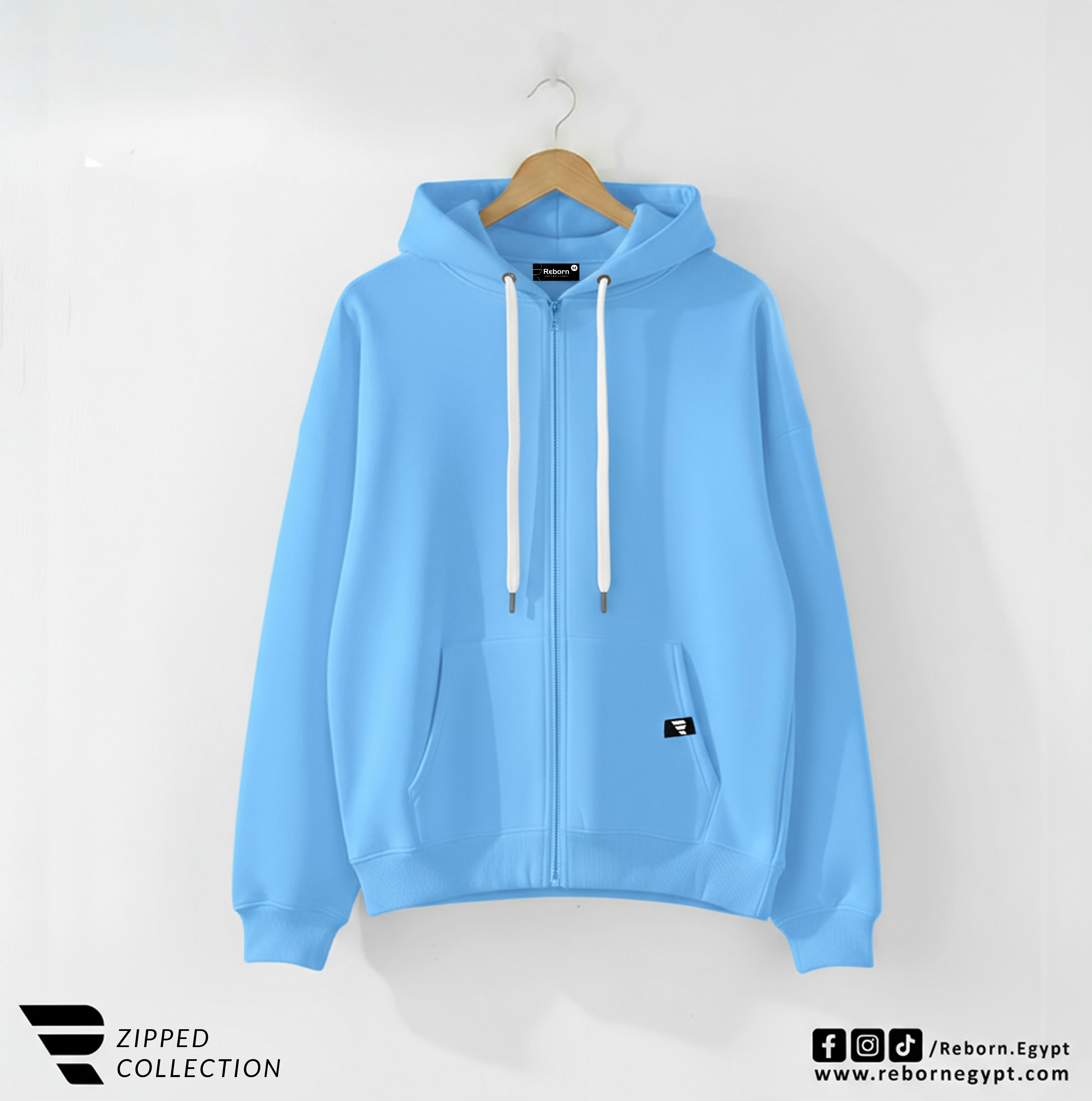 Zipper Sweatshirt - Blue