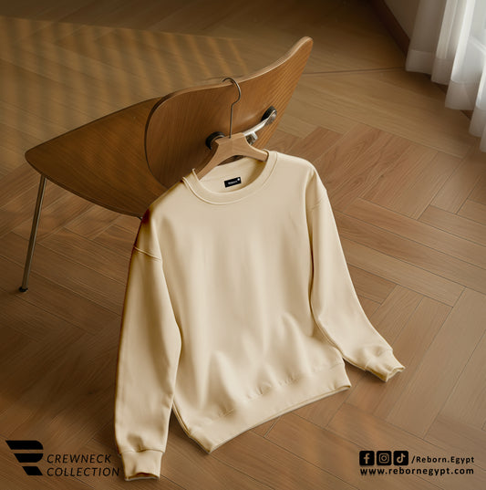 CREWNECK OVERSIZE - Beige