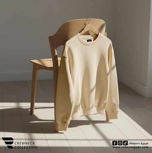 CREWNECK OVERSIZE - Beige